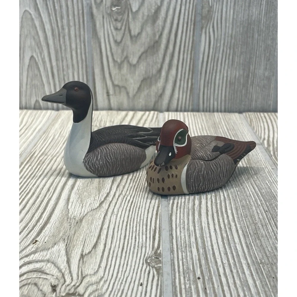 Avon Duck Lot of 2 Pintail & Green-Winged Teal Collector Duck Series VTG 1984